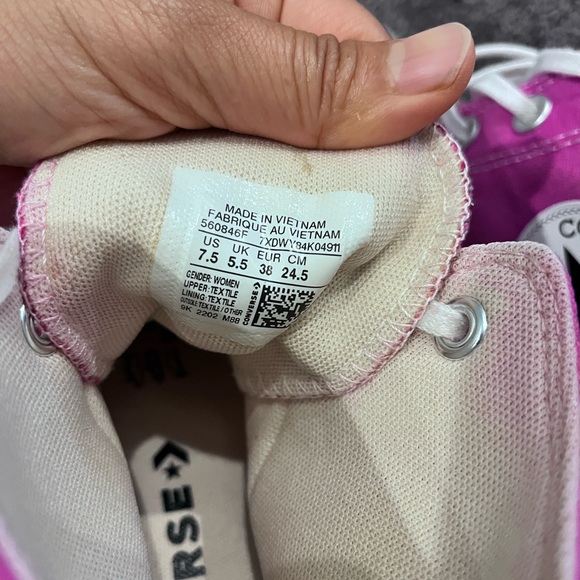 Converse Chuck Taylor All Star Lift Platform High Cerise Pink Womens Size 7.5 - Picture 8 of 8